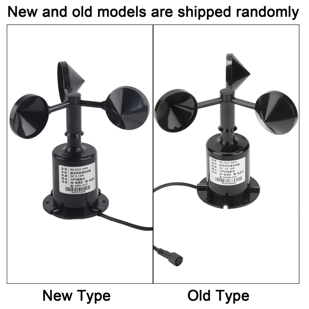0-70m/s Environment Signal Output Pulse Type Three Cups Wind Speed Sensor WT