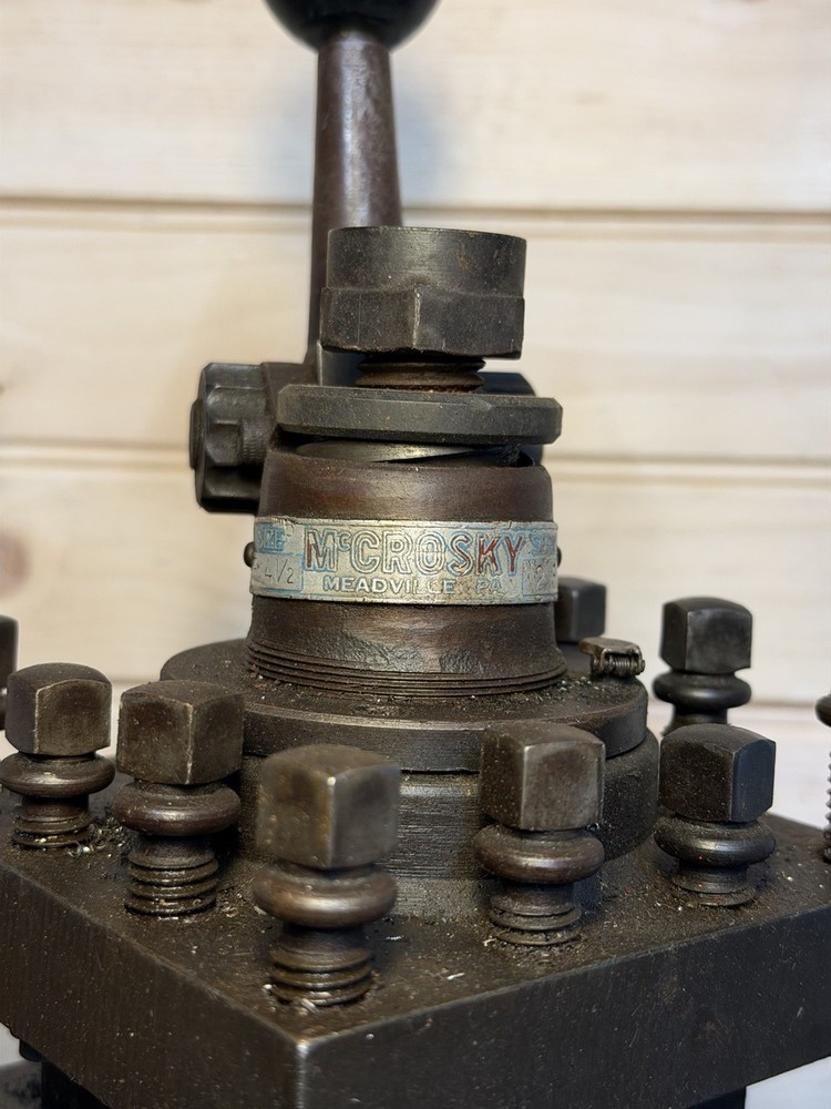 McCrosky Size E 4 1/2” 4 Side Quick Change Lathe Tool Post Machinist Tools