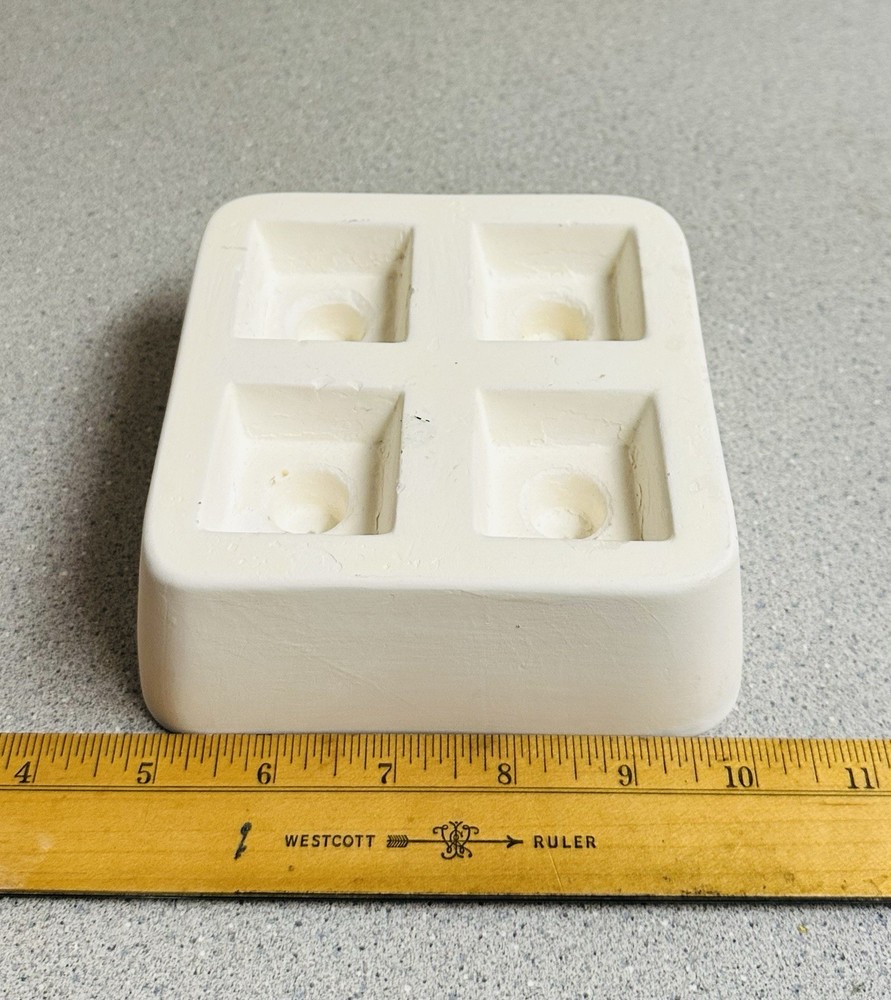 2010 CPI LF52 Square Knobs Slump Mold Fusing Glass Crafts Ceramic
