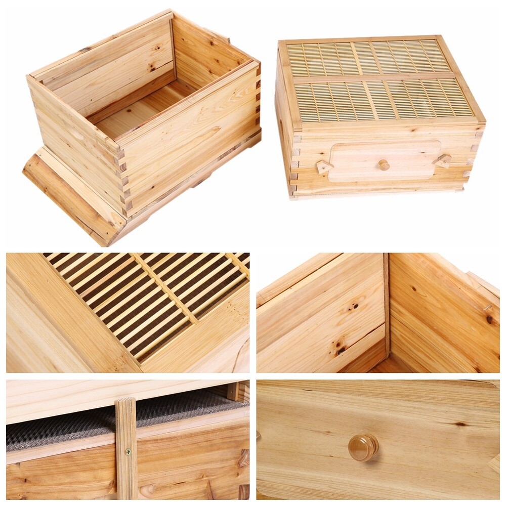Auto Seep Beehive Beekeeping Hive Beekeeping Bee Boxes +7 Honey Bee Hive Frames