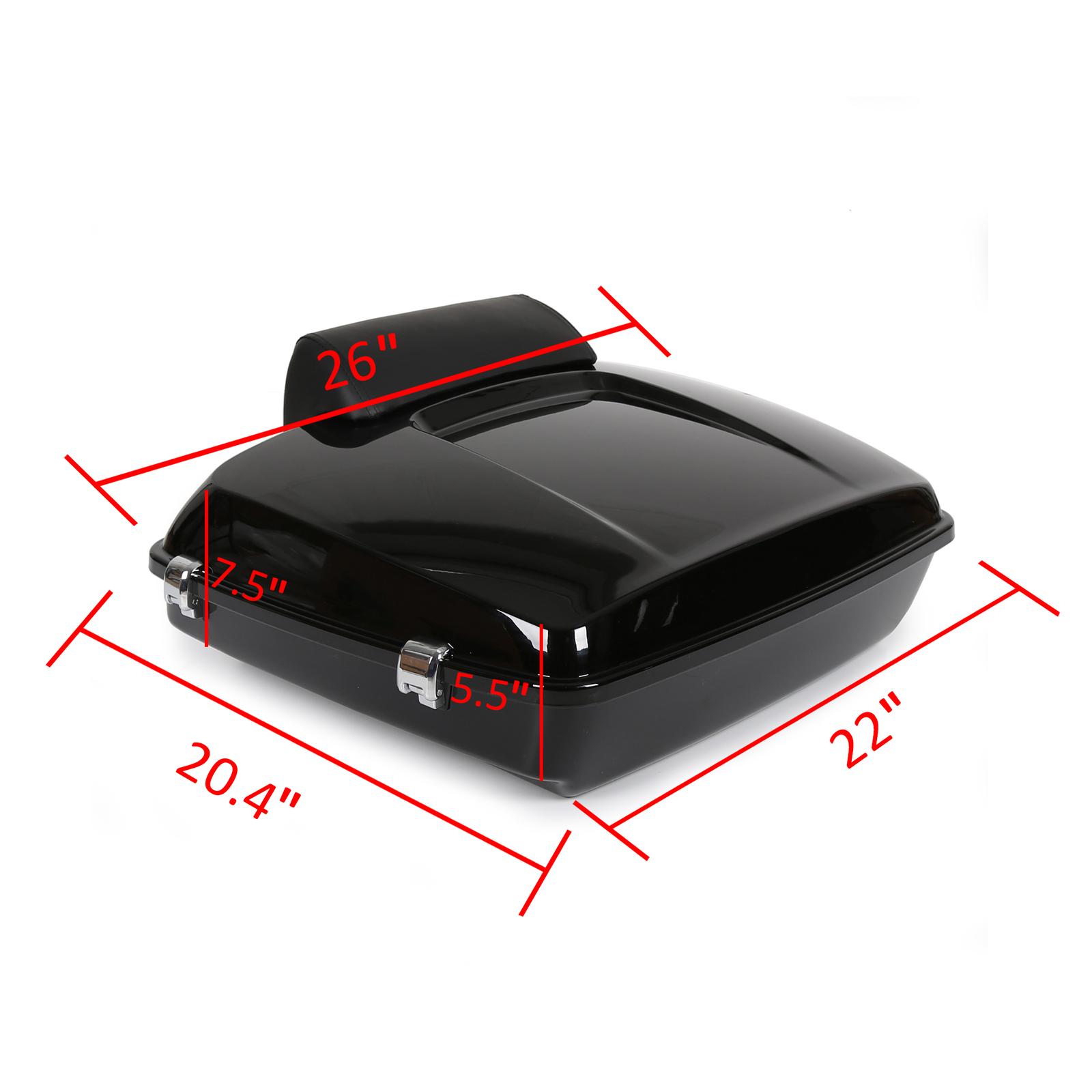 5.5'' Razor Tour Pack Trunk Pad Mount Rack For Harley Road Glide 1997-2008 Pak