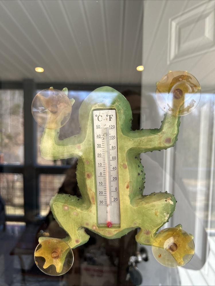 Window Mounted Frog Thermometer