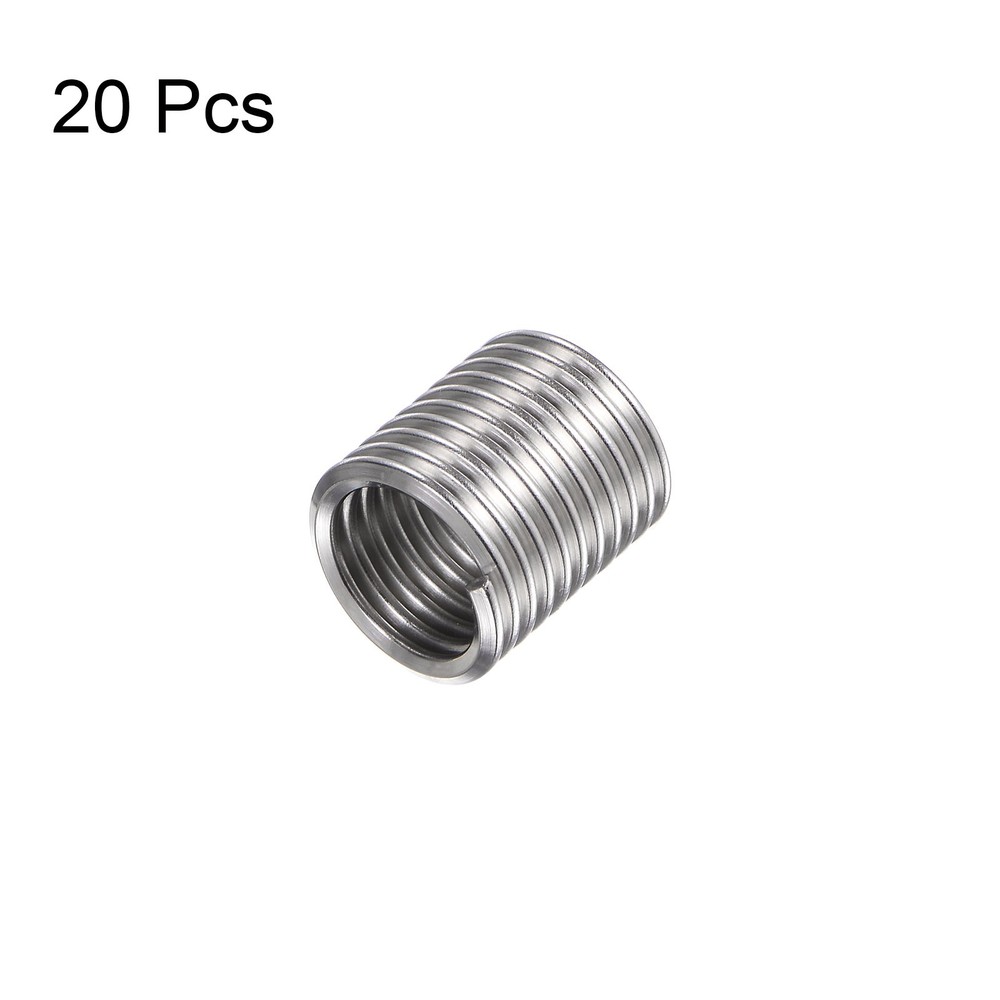 20Pcs 7/16-14 UNC 2D 22.2mm Threaded Inserts DIY Stainless Steel