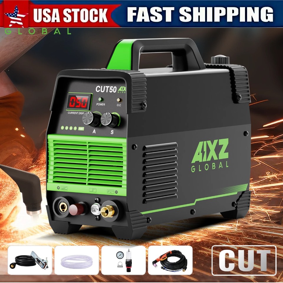 50 Amp Non-Touch High Frequency Pilot Arc Plasma Cutter ,80% Duty Cycle,110/220V