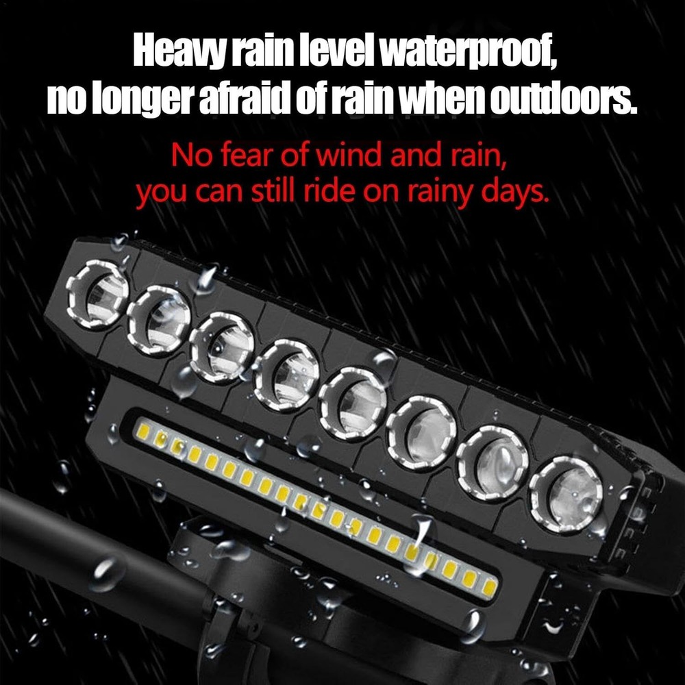 Powerful USB Rechargeable LED Bike Light MTB Waterproof Cycle Front Headlight