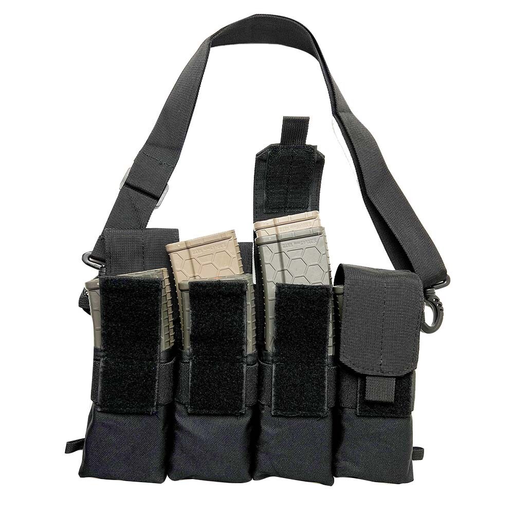 VISM Magazine Carrier Tote MOLLE 8-Mag Pouch for Rifle Bandoleer Hunt Shoot GRN
