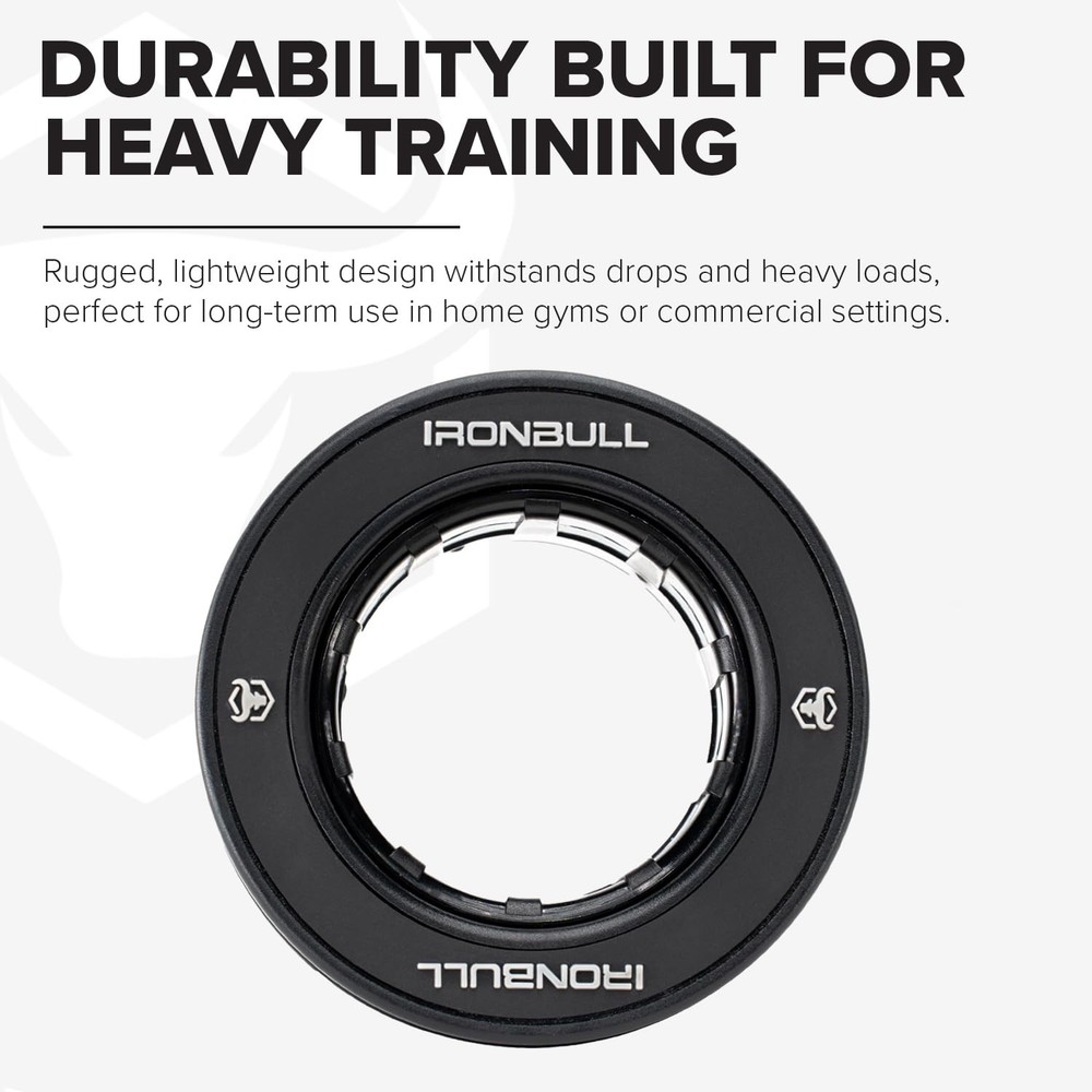 RapidGrip™ Barbell Collars – Automatic Locking Barbell Clamps for Olympic Wei...