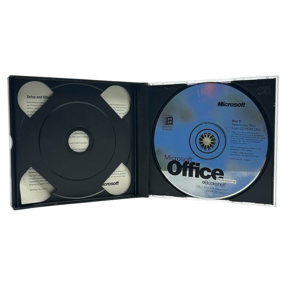 Microsoft Office Professional & Bookshelf Designed for Windows 95 with Key