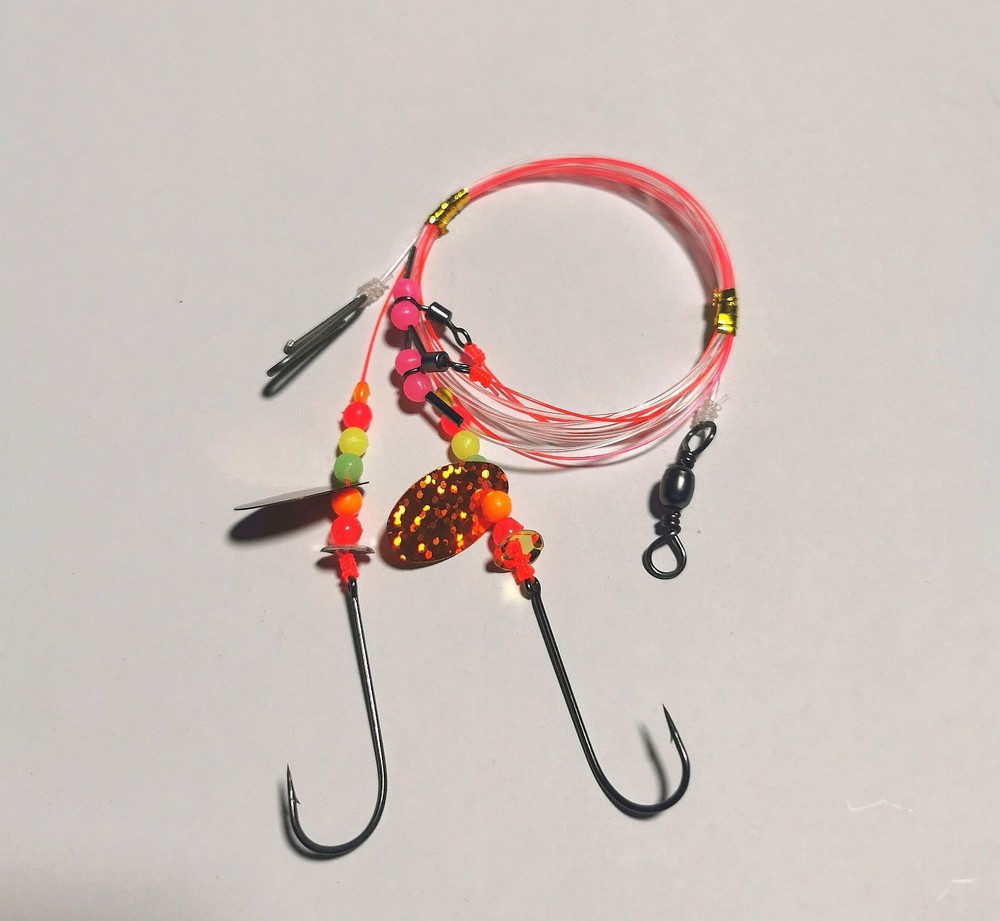 1x 2 hook flapper Sea rig Amnesia & Koike classic hooks