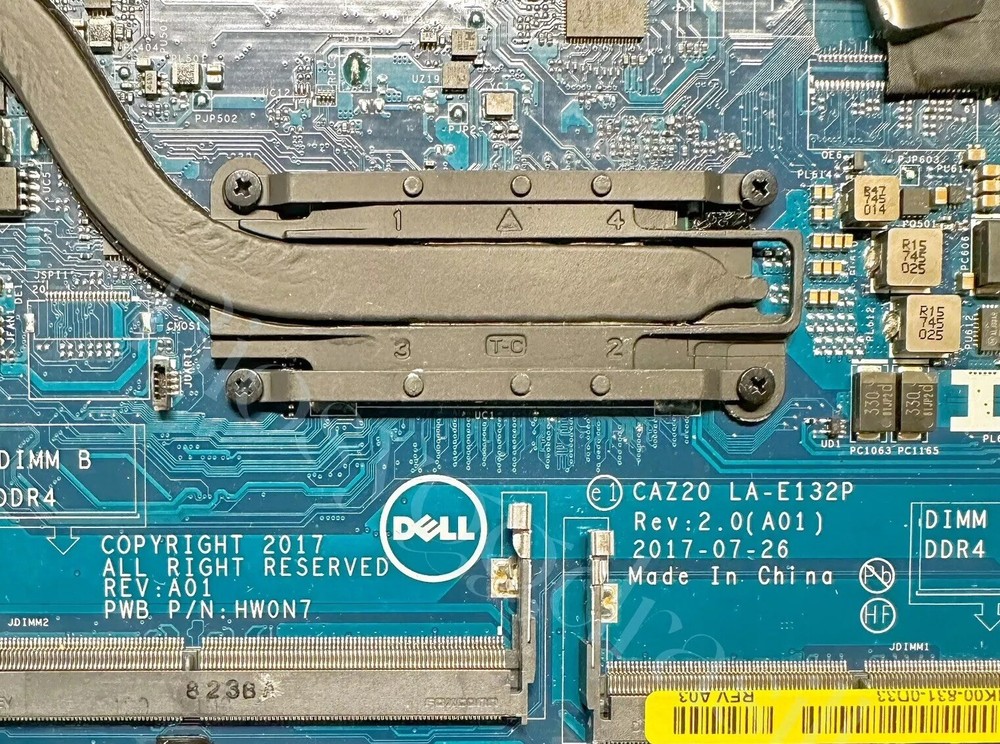 DELL E7280, E7480, 7280, 7380, 7480 BIOS CHIP NO PASSWORD LA-E121P, E122P, E131P