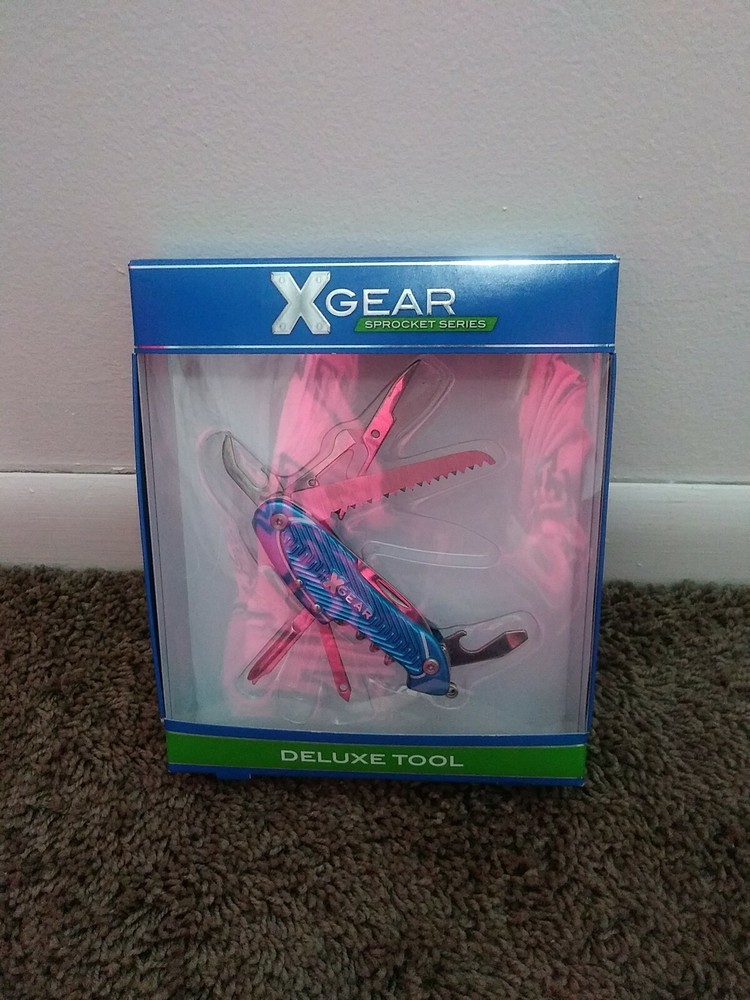 XGear Sprocket Series Survival Multi Function Tool Knife teal