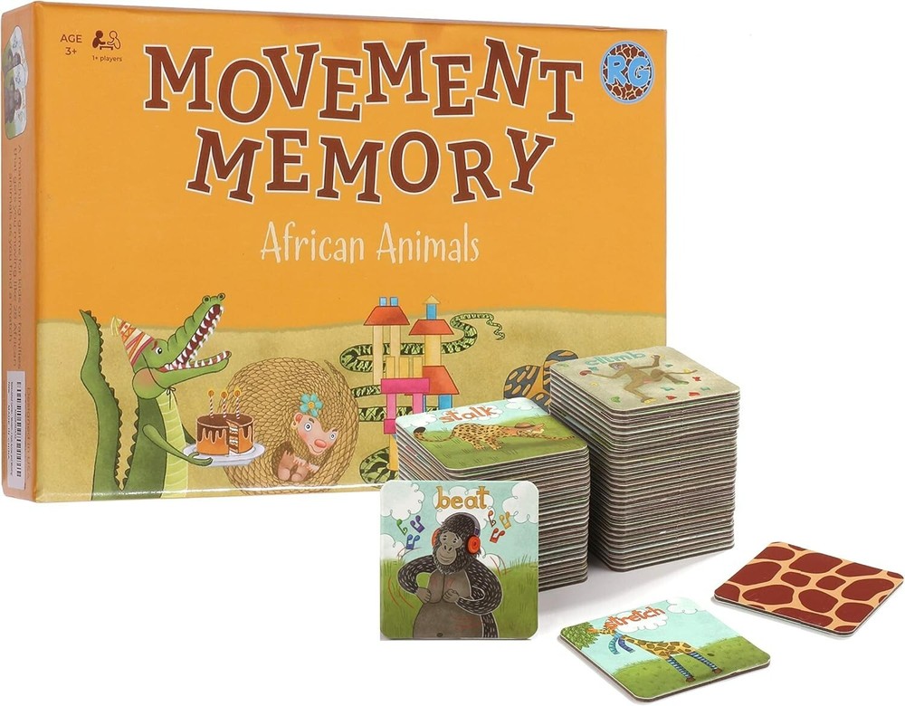 Movement Memory Game for Toddlers 2-4 Years – Educational Matching Game