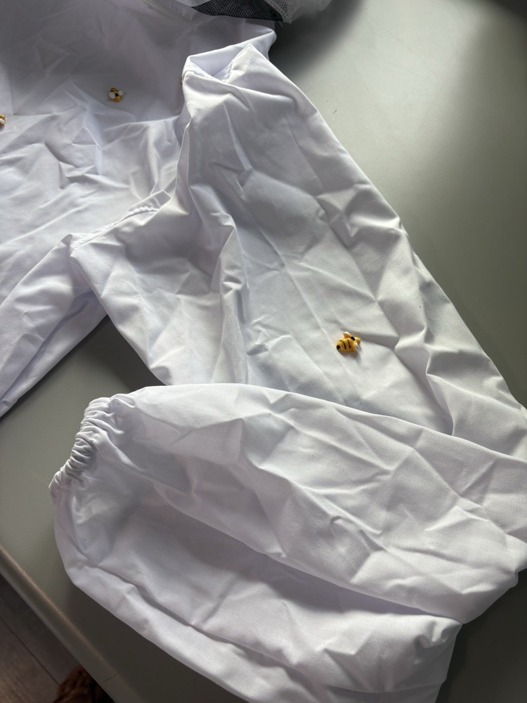 Bee Keeping Jacket Smock Hat Protective Coat Veil Beekeeping Pull Over XXL READ