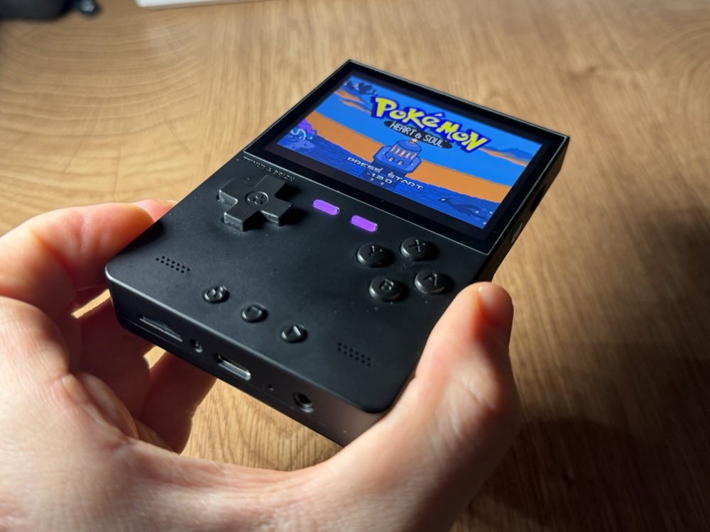 TrimUI Brick Black Open Source Handheld Game Console with 64GB