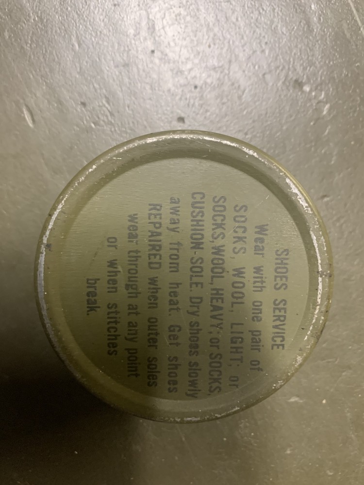 Vintage WWII - Shoe Boot DUBBING 1-1/2 OZ Can, Grease, USGI - FUN!