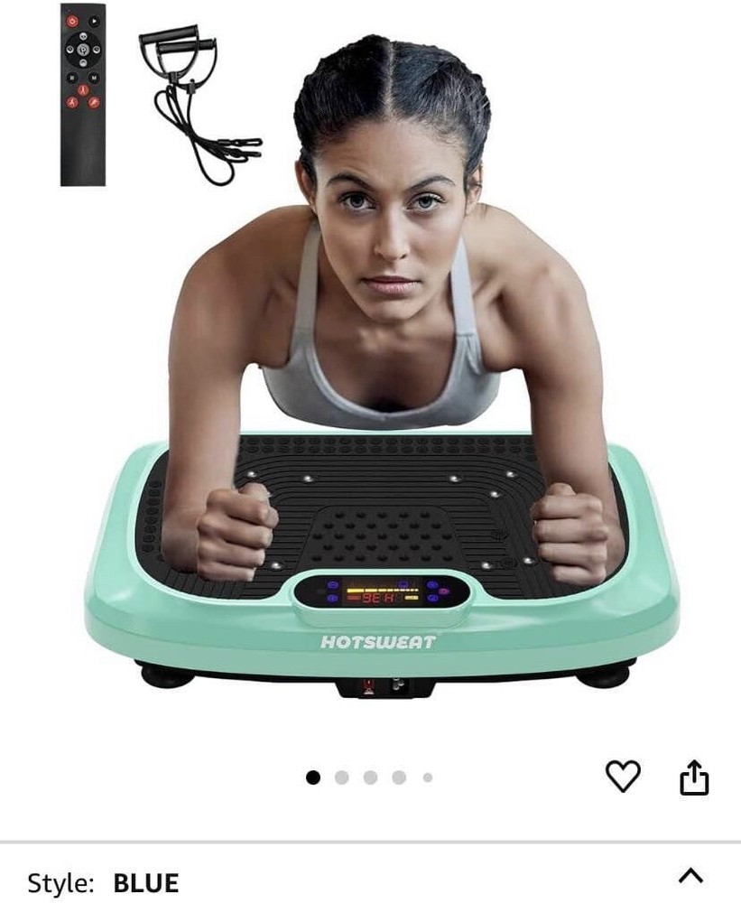 Sweat vibration plate exercise machine