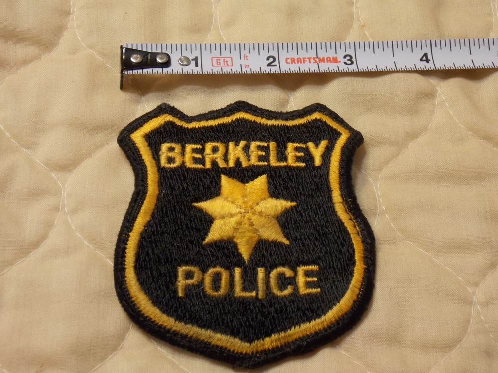 Berkeley Police CA 2nd Issue Patch Removed from Uniform 3"x3.5"