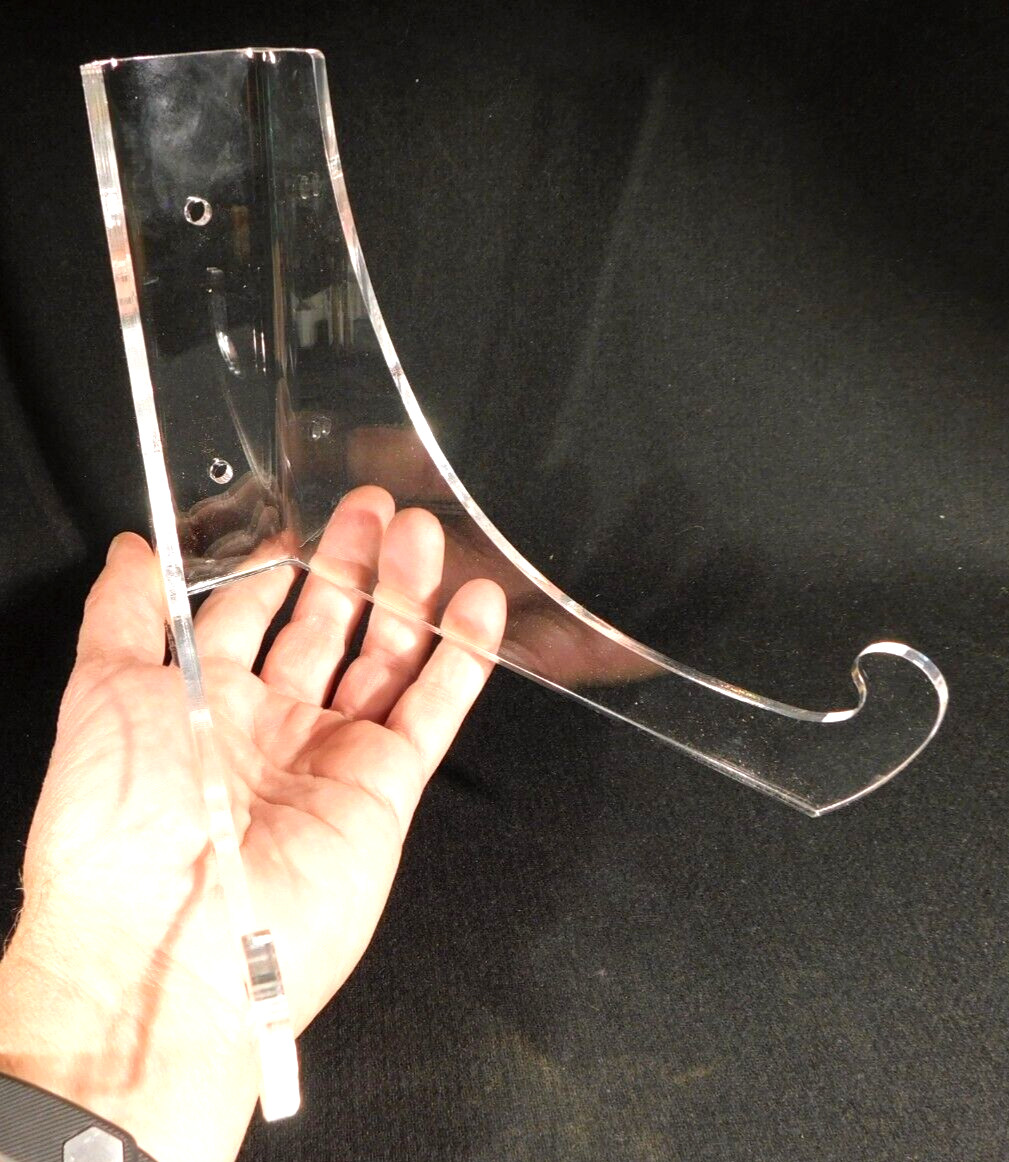 Easel Display Stand Clear Lucite LARGE Size Wall Mountable