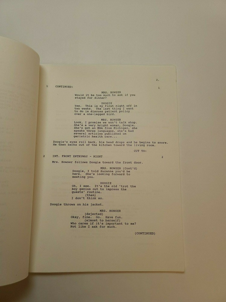 DOOGIE HOWSER, M.D. / Mitchel Katlin 1992 TV Script, "Look Ma, No Pants"