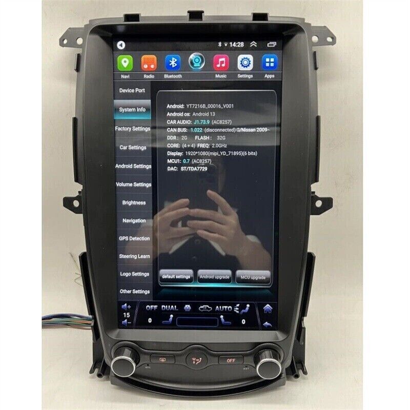 NEW 13.6'' Car Stereo Radio Android Navigation 2+32GB For 2008-2019 Nissan 370Z