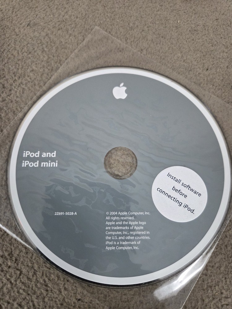 APPLE iPod Mini / IPod Installation Software CD 2004 (2Z691-5028-A)