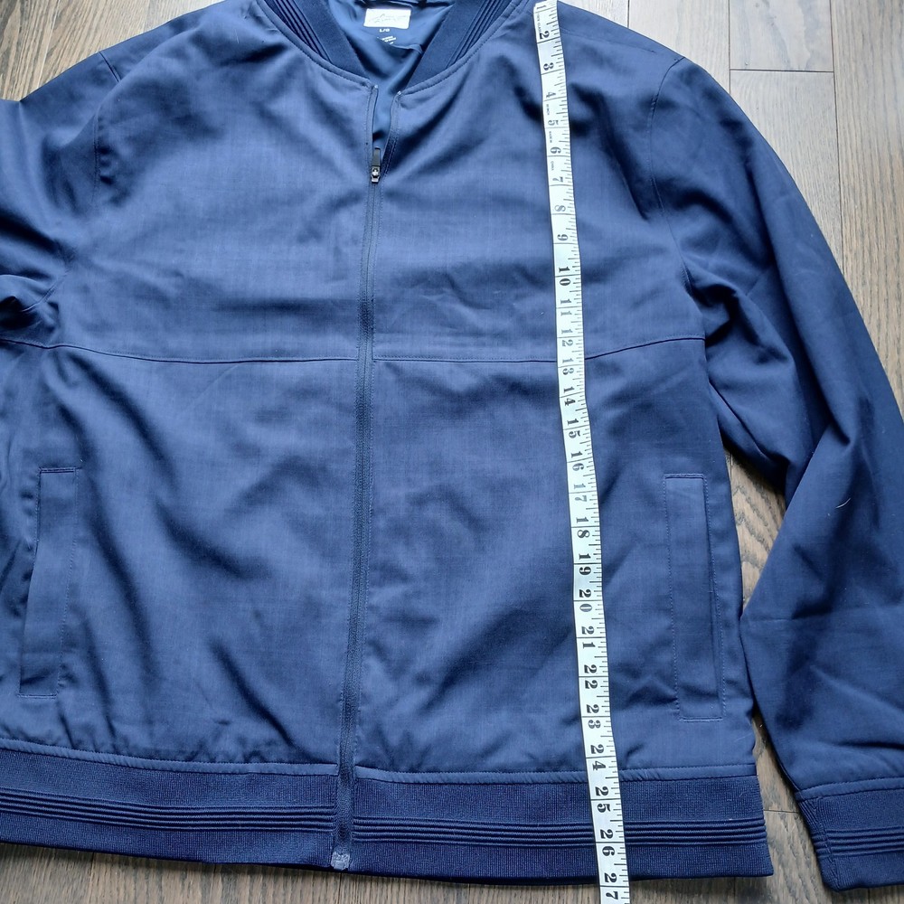 GREG NORMAN blue Golf Jacket Zipup Large Never Worn