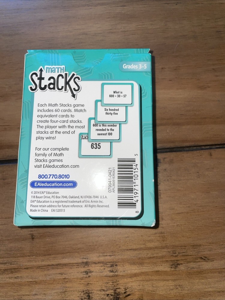 EAI Education Math Skills Card Sets