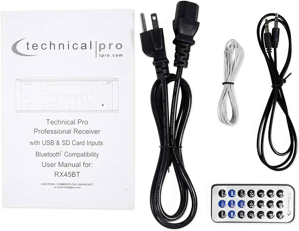 Technical Pro RX45BT 5.2-Channel Home Theater Receiver w/ Bluetooth