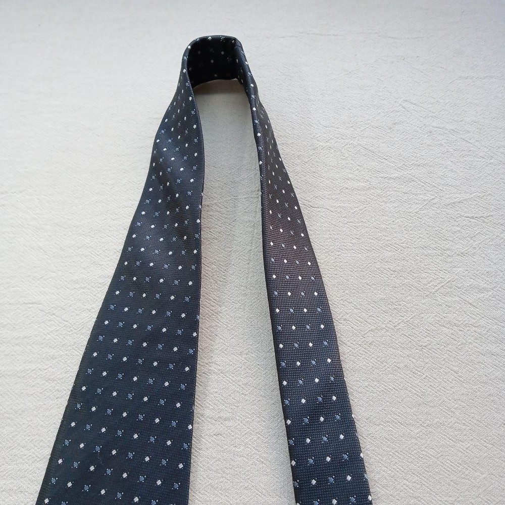 Como Valentino tie gray fine pattern all over design