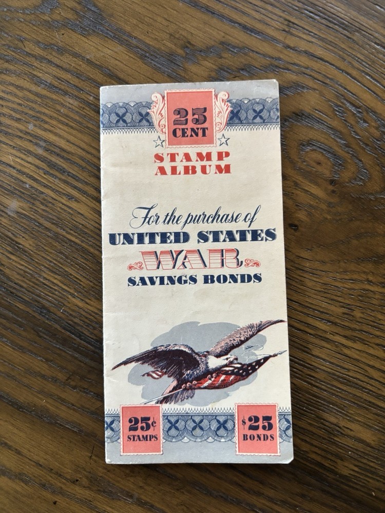 war bond stamp book
