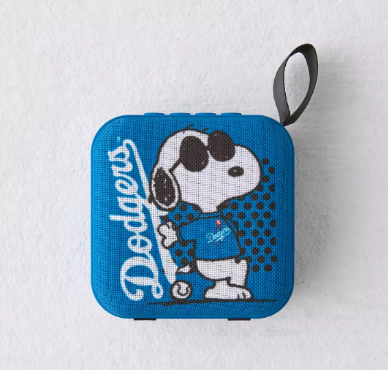 Peanuts x MLB Collab Dodgers Snoopy Portable Wireless Speaker, New