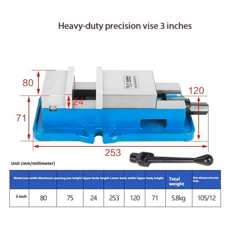 High-precision Milling Machine Vise, Angle-fixed Table Vise, Bench Vise