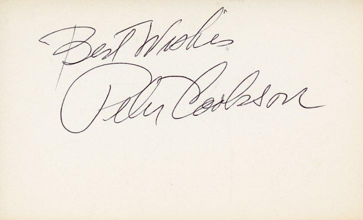 Peter Cookson-Signed Index Card