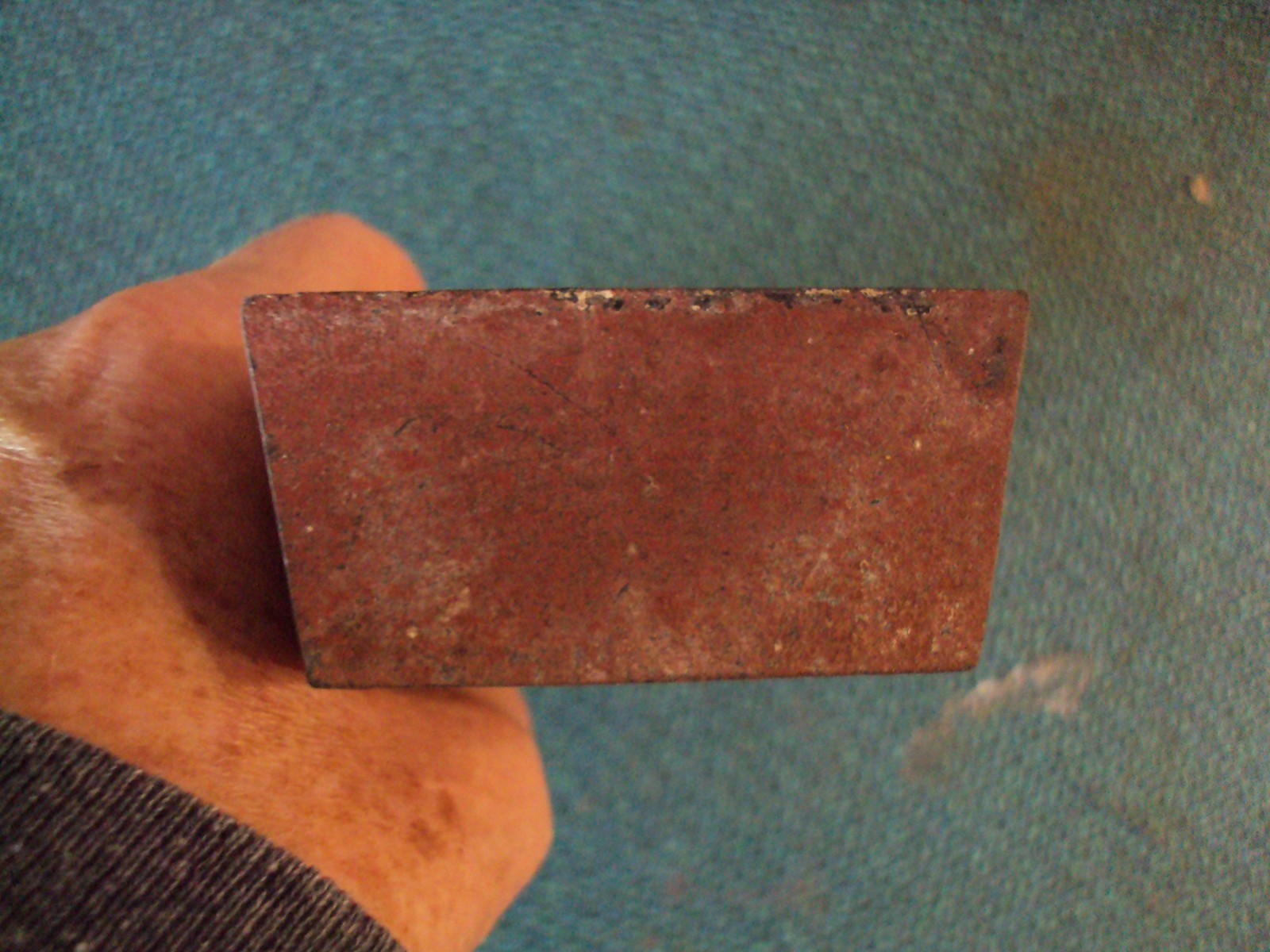 Vintage Elevator Button Case, Red Metal Box, Marked UP DOWN and Holes for Button