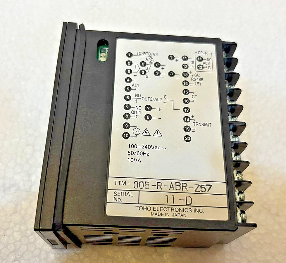 TOHO TTM-005-R-ABR-Z57 DIGITAL TEMPERATURE CONTROLLER TTM-005