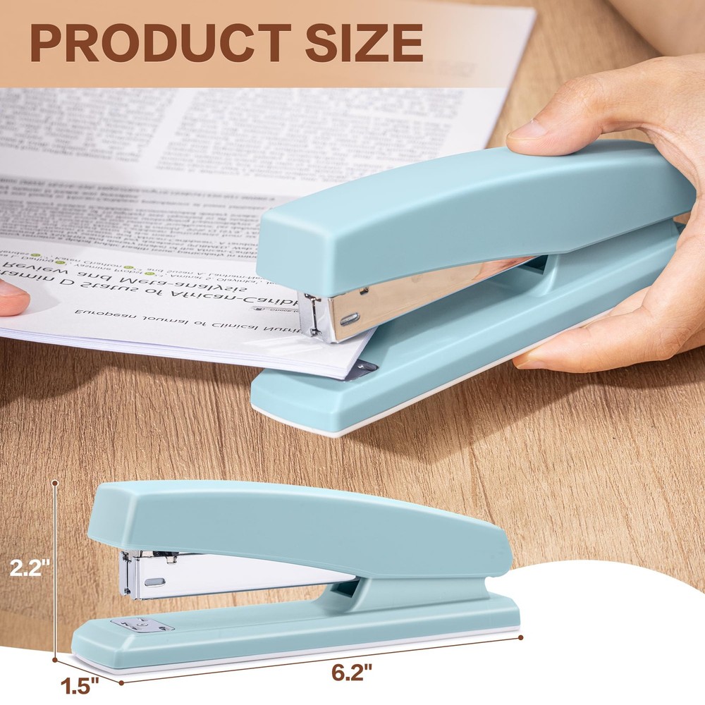 Deli Stapler, Desktop Staplers, 25 Sheet Capacity, Includes 1000