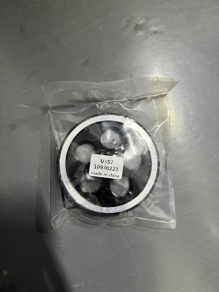 Silver+Black Encoder Wheel 300*6mm Rubber+Aluminium
