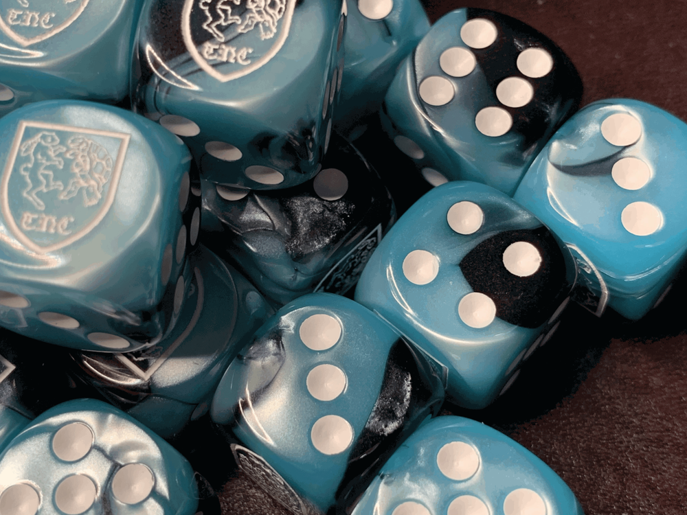 Toroise & Hare Creations Six Sided 16mm D6 Die - Customized Dice Rabbit Turtle