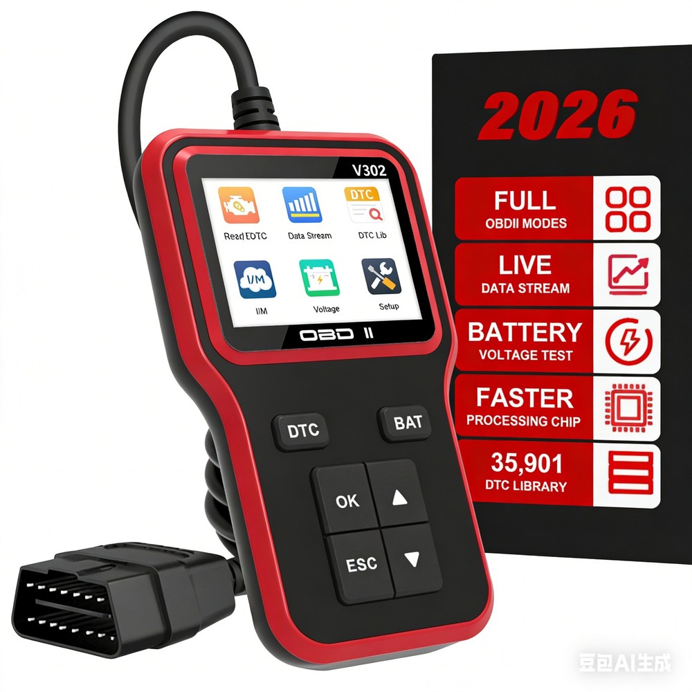OBD2 Scanner Car Code Reader Diagnostic Tool EOBD Check Engine Light Live Data