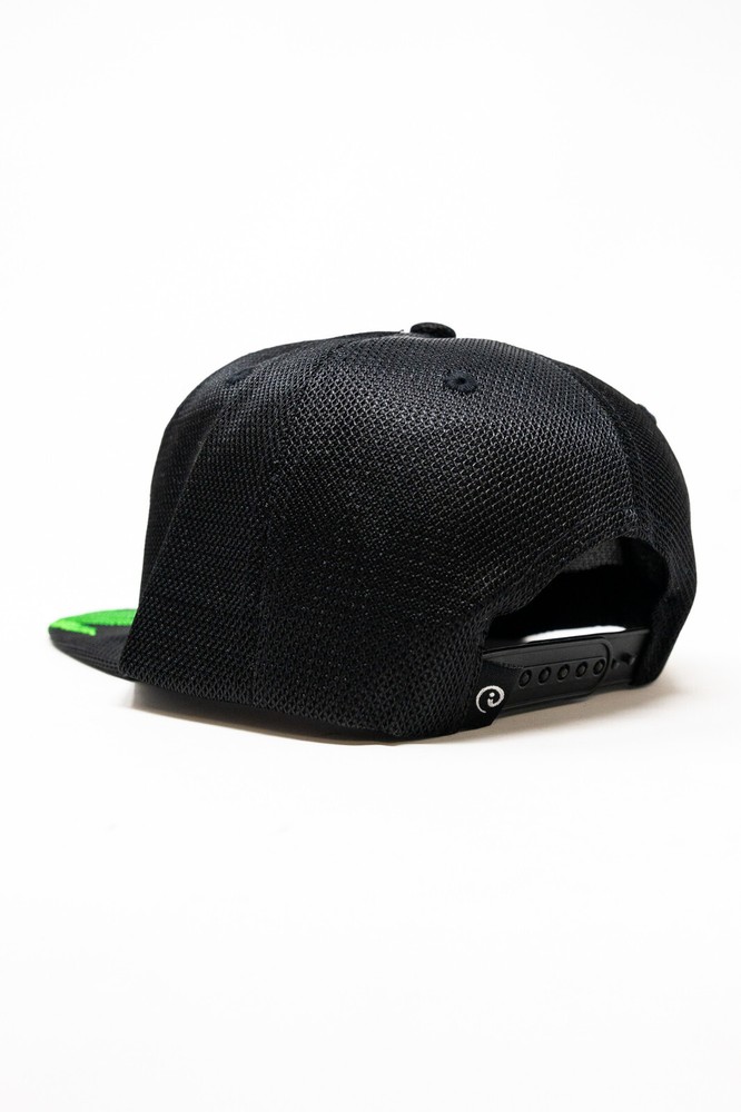 420 Leaf Snapback Black Hat