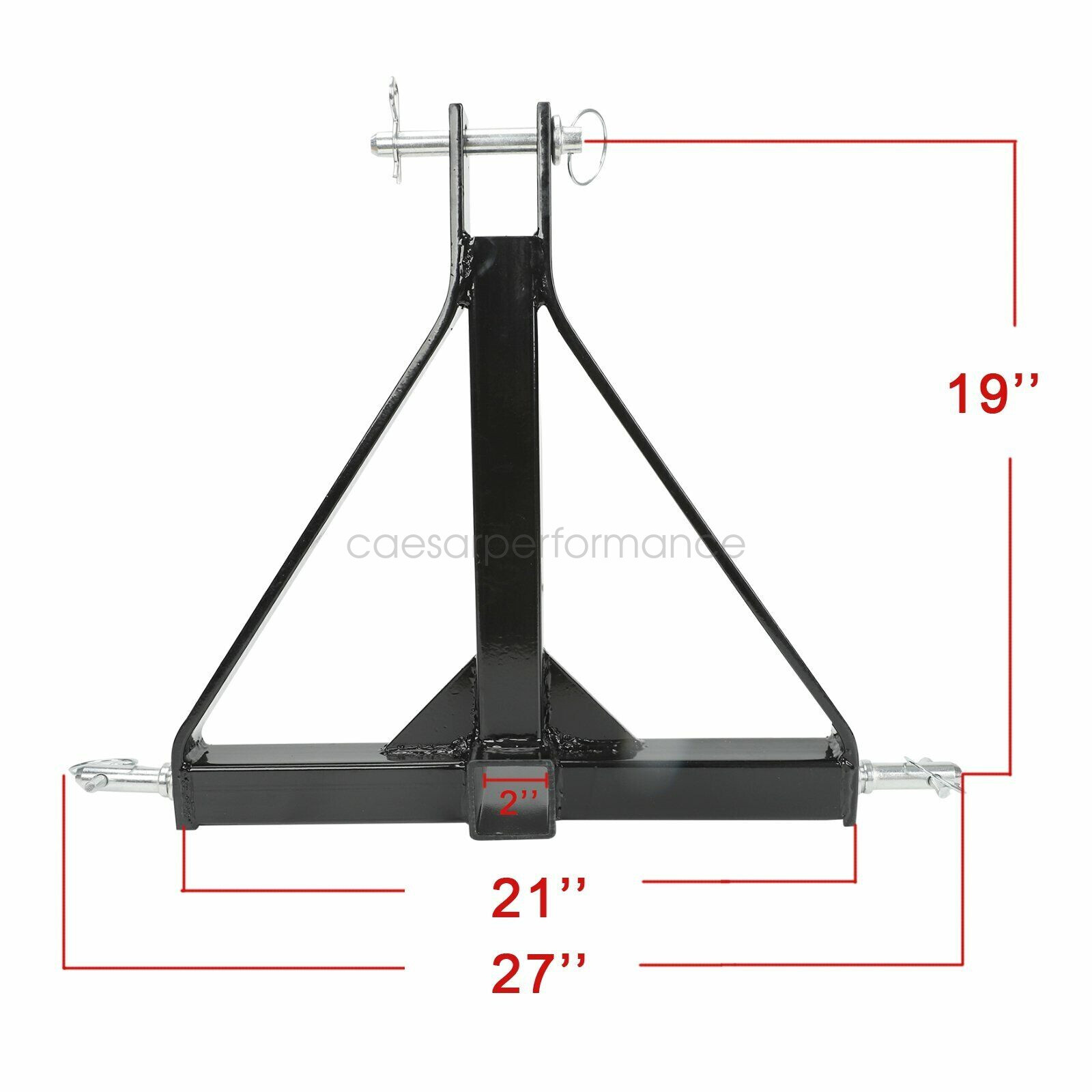 3 Point 2 Receiver Trailer Hitch Category One Tractor Tow Hitch Drawbar Adapter