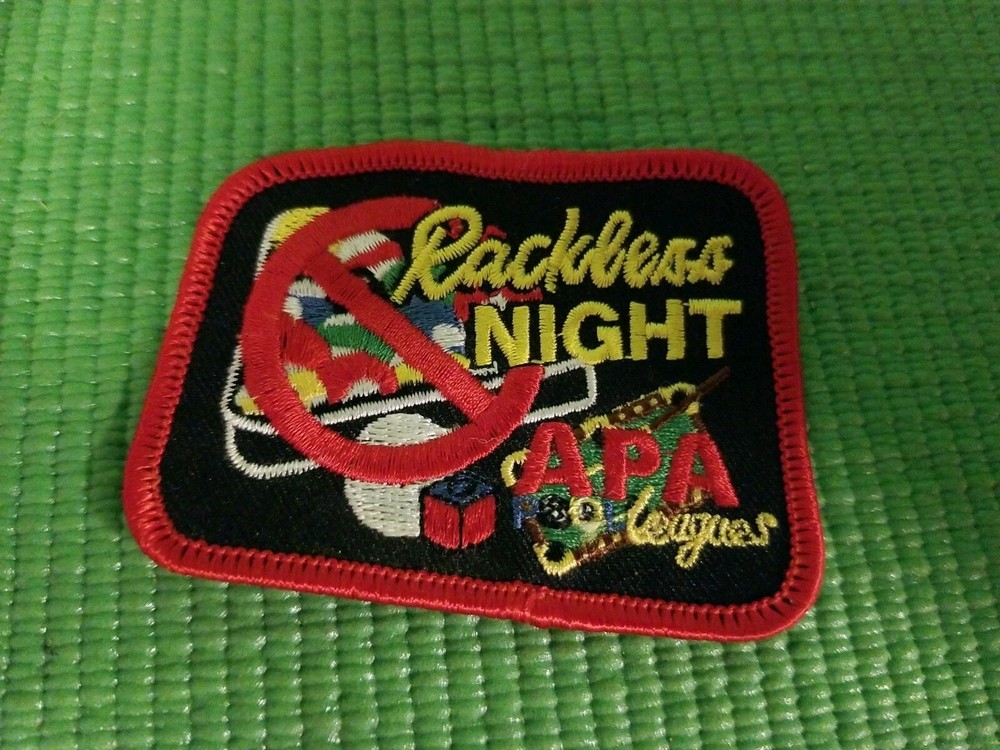 APA Pool LEAGUES Rackless Might SEWING Embroidery Patch