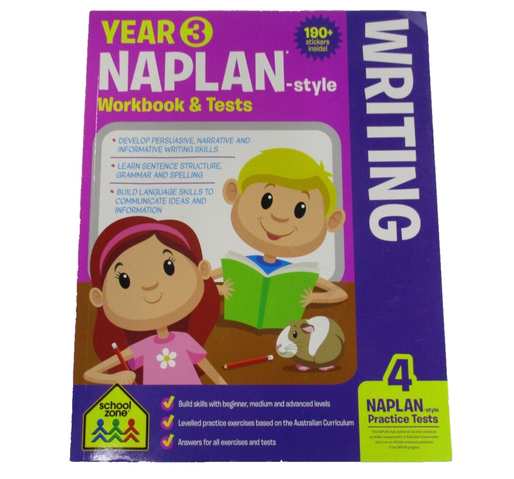 Maths Basics 3 Naplan Writing Naplan Reading Complete with Stickers Educational