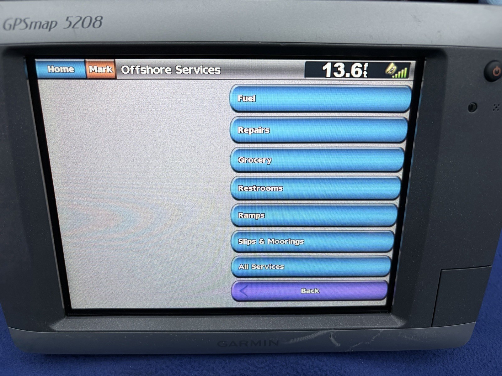 Garmin GPSmap 5208 GPS Chartplotter Multifunction Display Unit- Tested Working