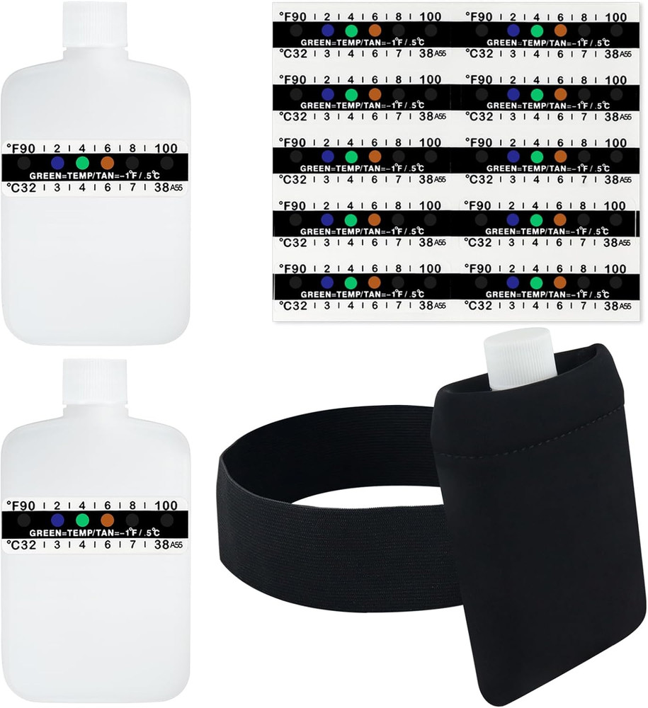 3Oz Urine Test Complete Kit, 2 Smaller Translucent Portable Empty Bottle, Hidden