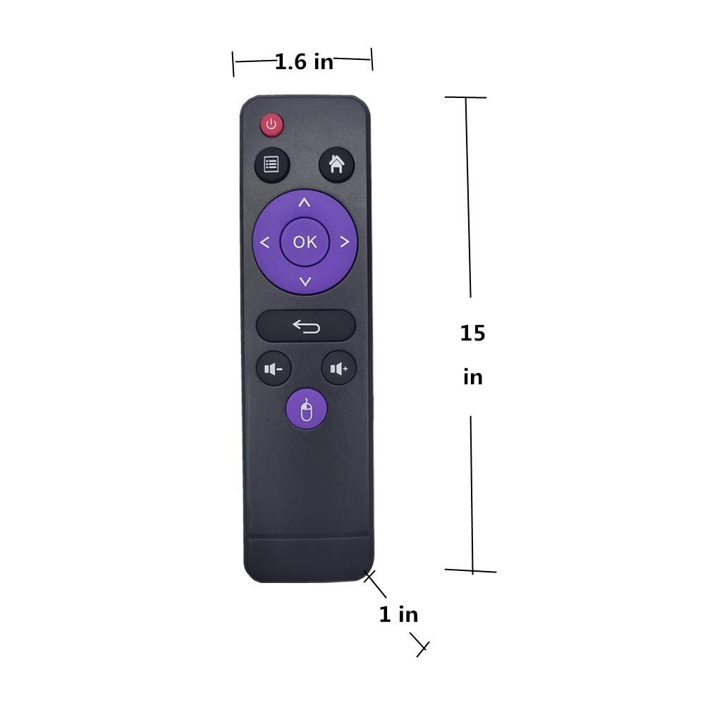 AEISVIK Android TV Box Remote Control - Original Replacement Purple