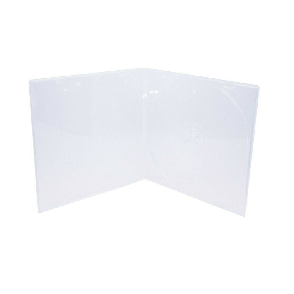 Maxtek 5.2mm Durable CD Case, Slim Single Clear PP Poly Plastic Cases, 100 Pack.