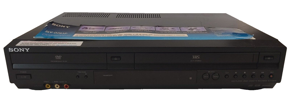 SONY DVD VHS Combo Player SLV-D380P Recorder VCR Black