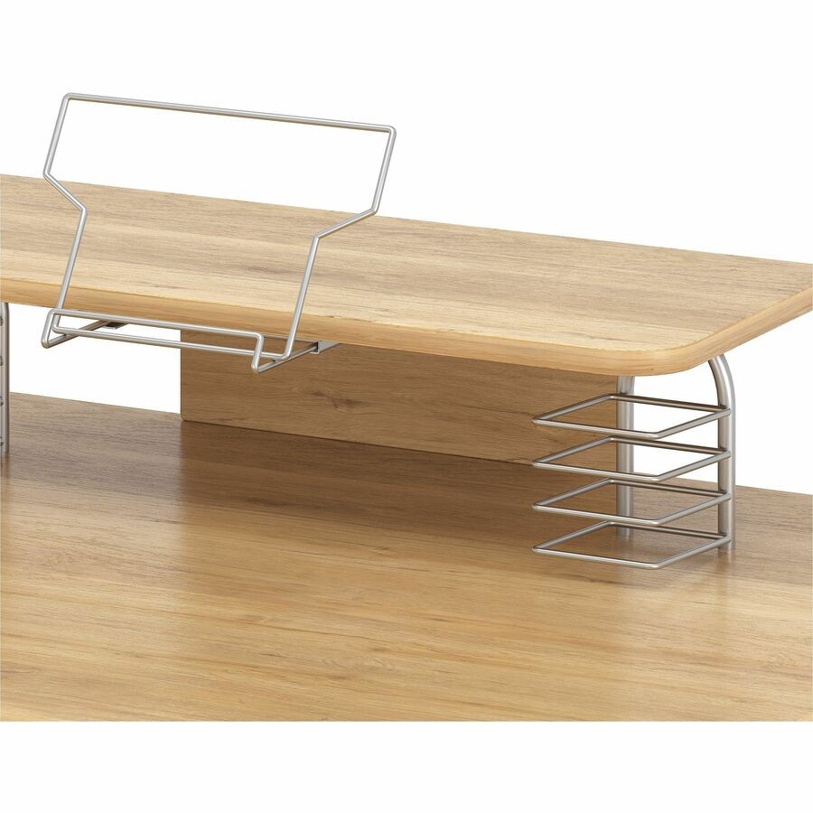Lorell LLR14337 Upper Shelf Laminate Computer Desk 23.6"x35.4"