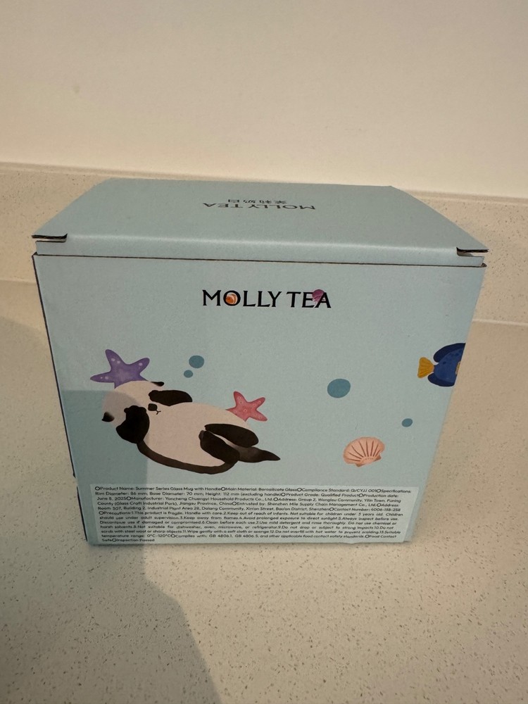 MOLLY TEA CLEAR MUG SUMMER SERIES